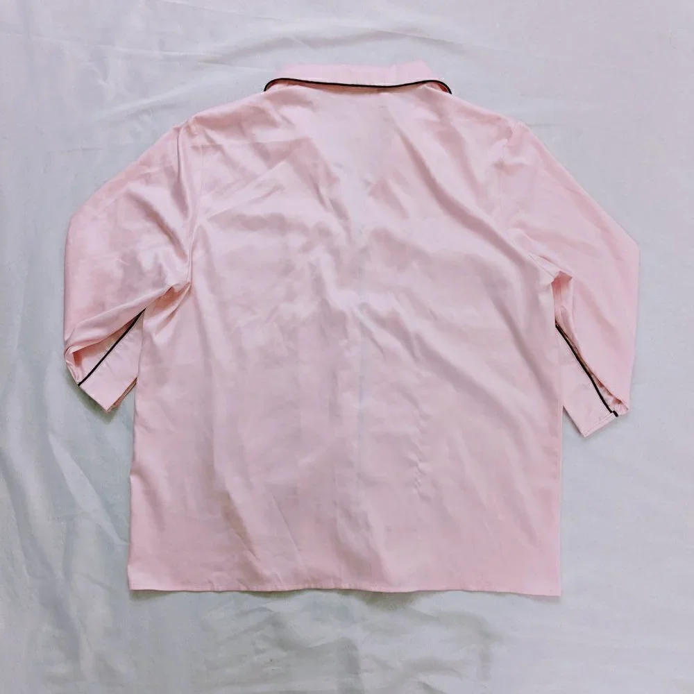 Missroomie Light Pink Pajama Set Silky and Luxurious Size Large